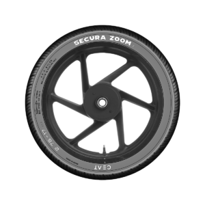 Ceat Secura Zoom F 80/100-18 47P Tubeless Tyre Image