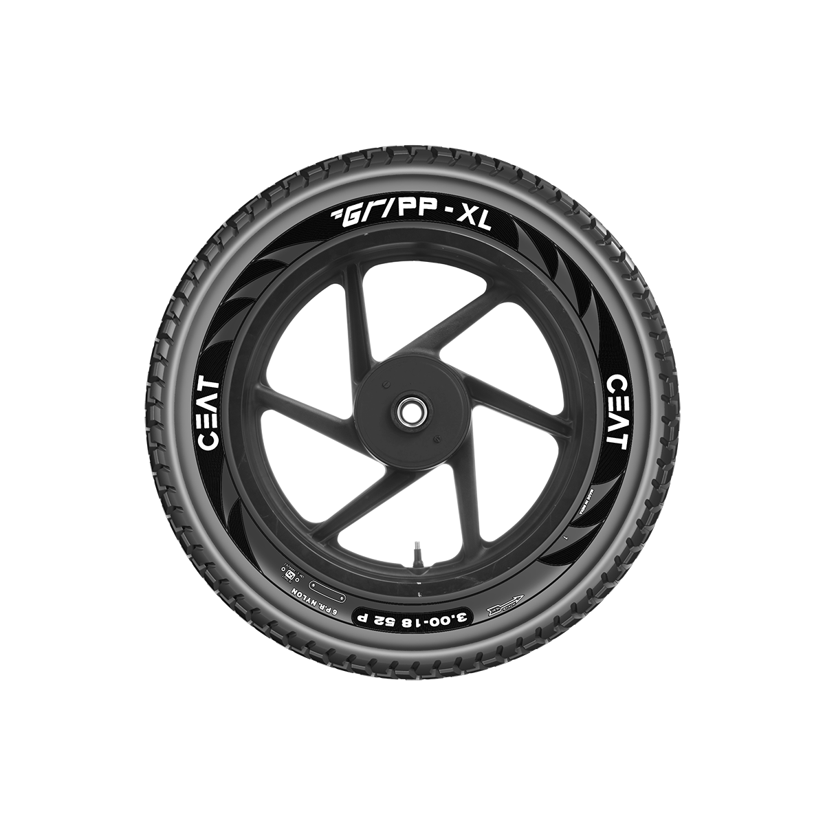 Ceat Gripp Xl 110/90-18 61P Tubetype Tyre Image