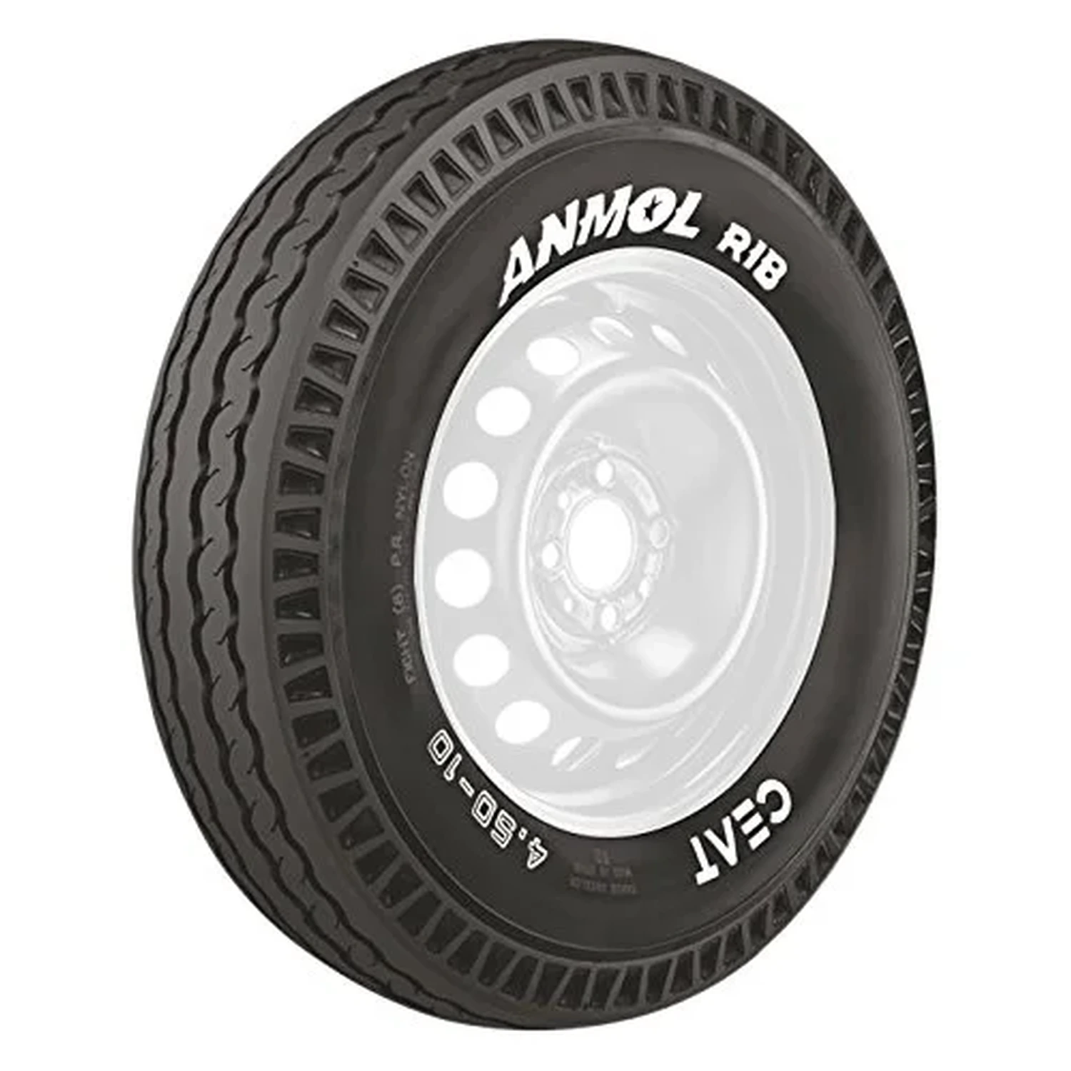 Ceat Anmol Rib Hd 4.50-10 85E 8Pr Tubetype Tyre with Tube Image