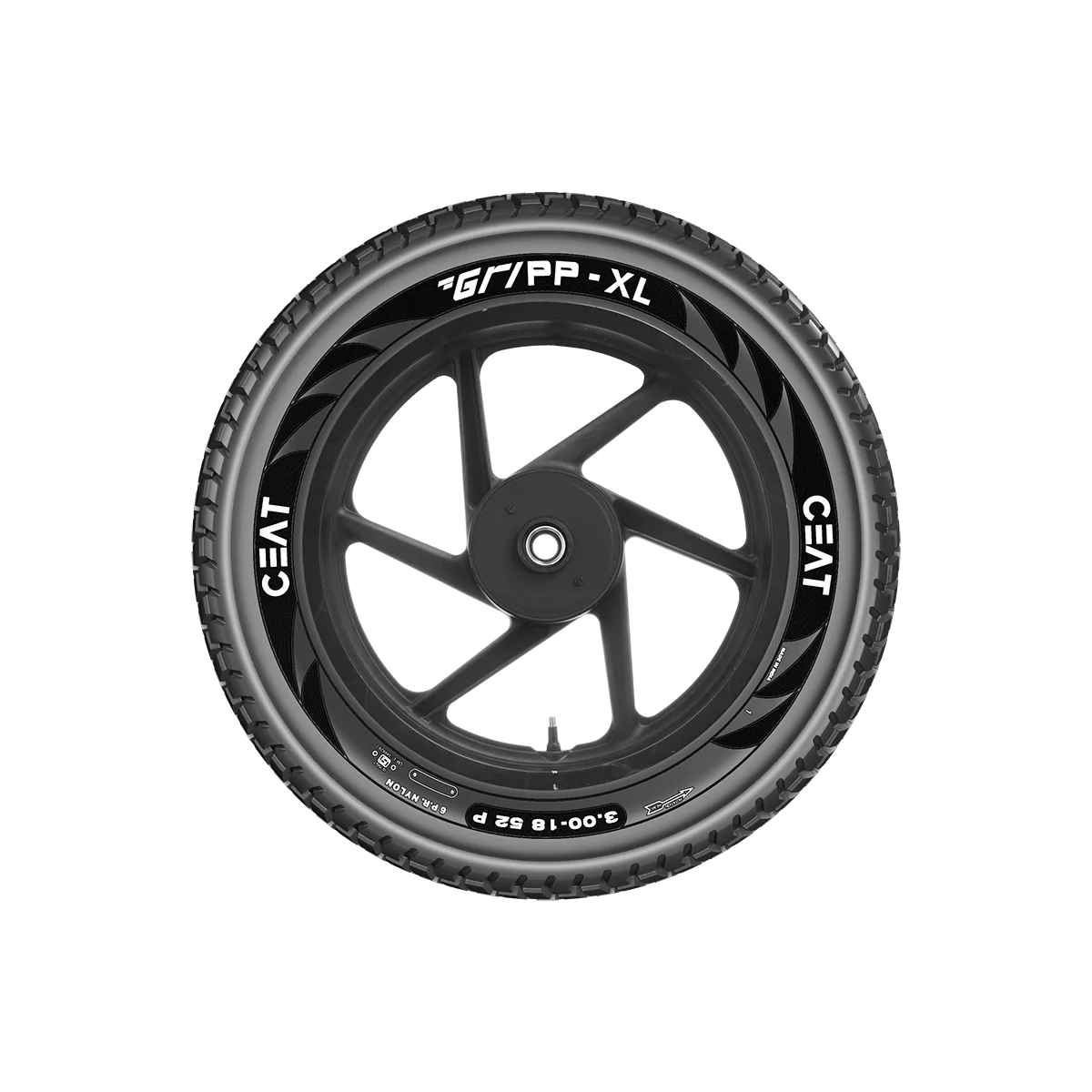 Ceat Gripp-XL 120/80-18 62P Type Tyre Image
