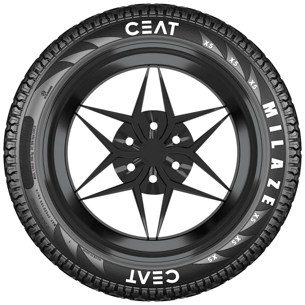 Ceat Milaze 3.00-17 50P Tubetype Tyre with Tube Image
