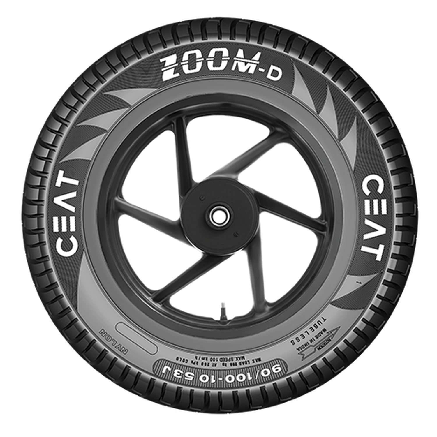 Ceat Zoom D 90/90-12 54J Tubeless Tyre Image
