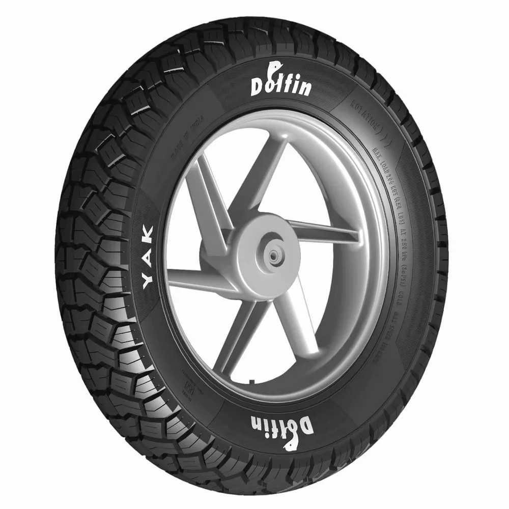 Dolfin Yak 80/100-18 54P 6PR Tubeless Tyre Image