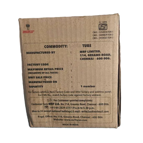 Mrf Butyl 3.00-17 Tube Image